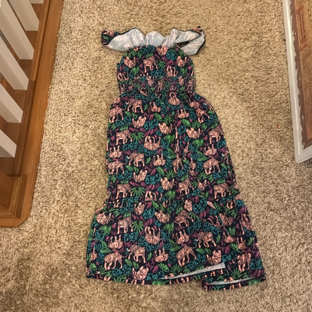 Cat And Jack Tiger Dress Kids Girls Medium 7/8